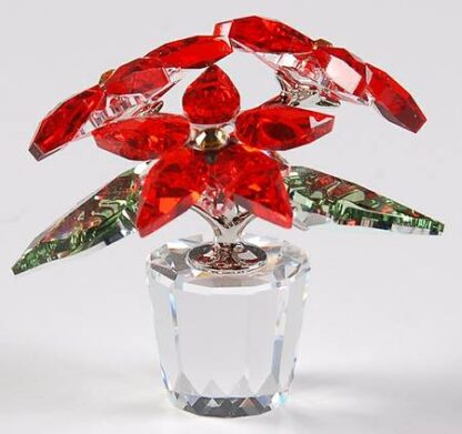 Swarovski Christmas Figurines Poinsettia-Small - Boxed