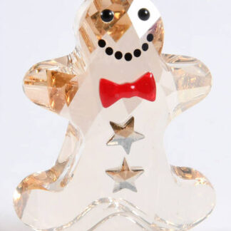 Swarovski Christmas Figurines Rocking Gingerbread Man - Boxed