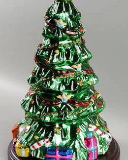 Thomas Pacconi Blown Glass Figurines Christmas Tree - Boxed