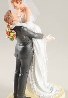 Thomas Blackshear Ebony Visions-Figurine Forever One Cake Topper-Ivory - Boxed