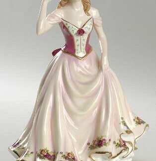 Royal Albert Figurines of the Year Old Country Rose-2009 - No Box