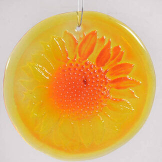 Blenko Animals & Figurines 4" Sunflower Suncatcher/Ornament