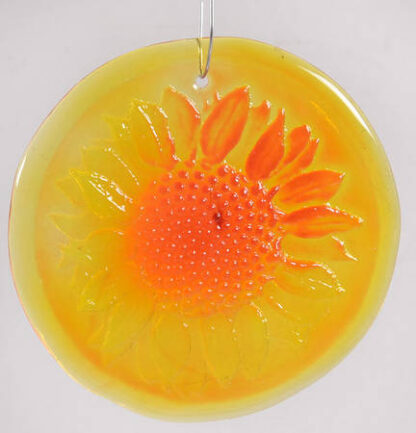 Blenko Animals & Figurines 4" Sunflower Suncatcher/Ornament