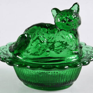 Mosser (Ohio) Animals & Figurines #235 Kitten on Basket