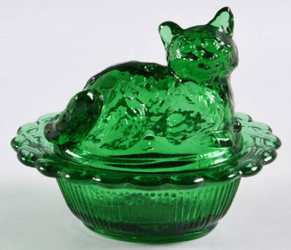 Mosser (Ohio) Animals & Figurines #235 Kitten on Basket