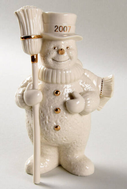 Lenox Lenox Christmas Figurine Snowman With Broom - No Box