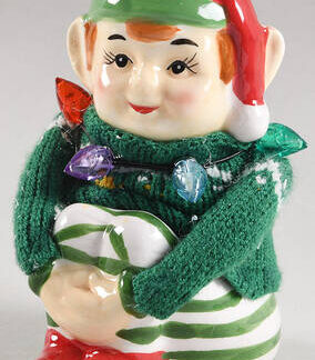 Mr Christmas Nostalgic Giftware Boy Figurine-Lighted - No Box