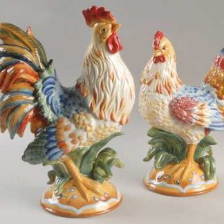 Fitz & Floyd Figurines & Centerpieces Hen & Rooster Figurine Box Set