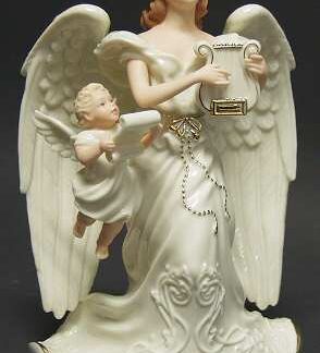 Lenox Classic Guardian Angel Figurines Guardian Of Song - Boxed