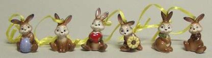 Goebel Easter Figurine-Goebel Picks Of The Litter-6pc Orn Set - Boxed