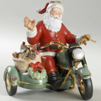 Lenox Annual Santa-Figurine Santa's Christmas Ride-Red Suit - Boxed