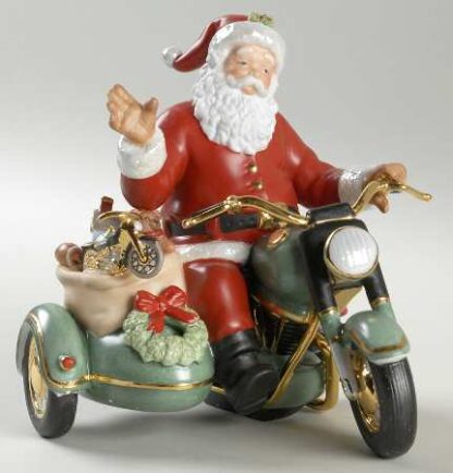 Lenox Annual Santa-Figurine Santa's Christmas Ride-Red Suit - Boxed