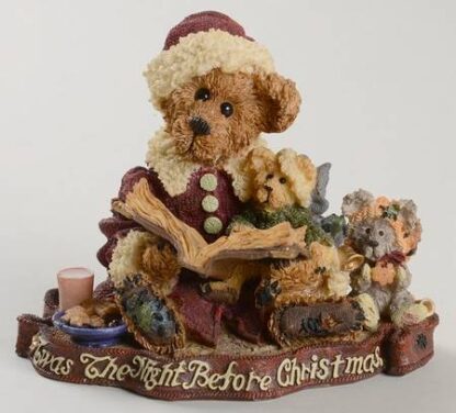 Boyds Bears Bearstone Figurines Alexis Bearinsky-Night Before Christmas - Boxed