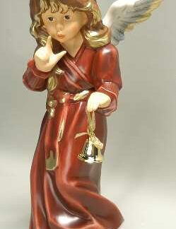 Goebel Christmas Figurines & Giftware Angel With Bell-Large Bordeaux - No Box