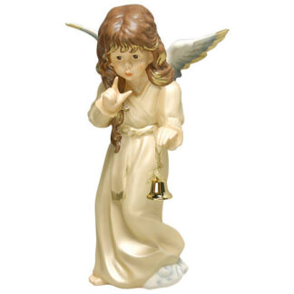 Goebel Christmas Figurines & Giftware Angel With Bell-Large Champagne - Boxed